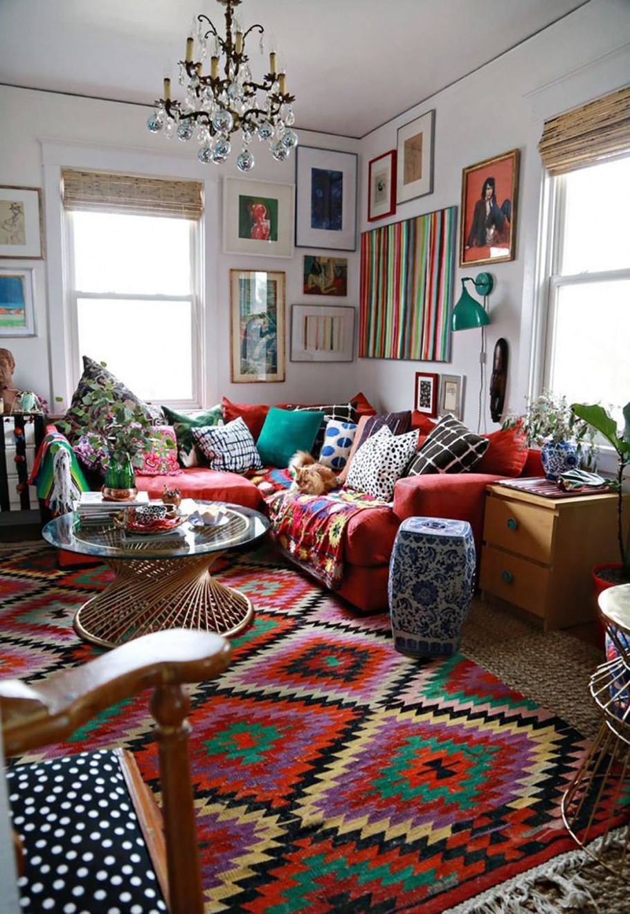 Спальня стиль бохемиан