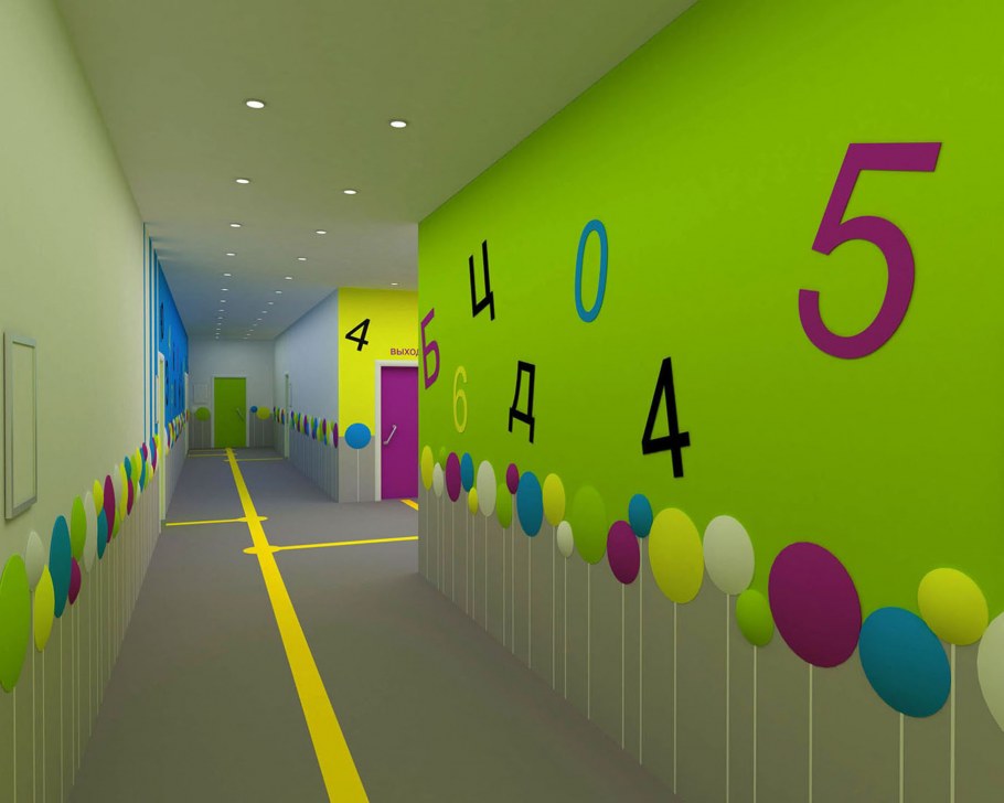 Коридор в детском саду