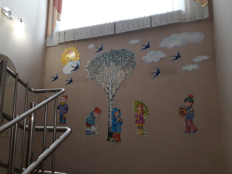 Декор стен в школе