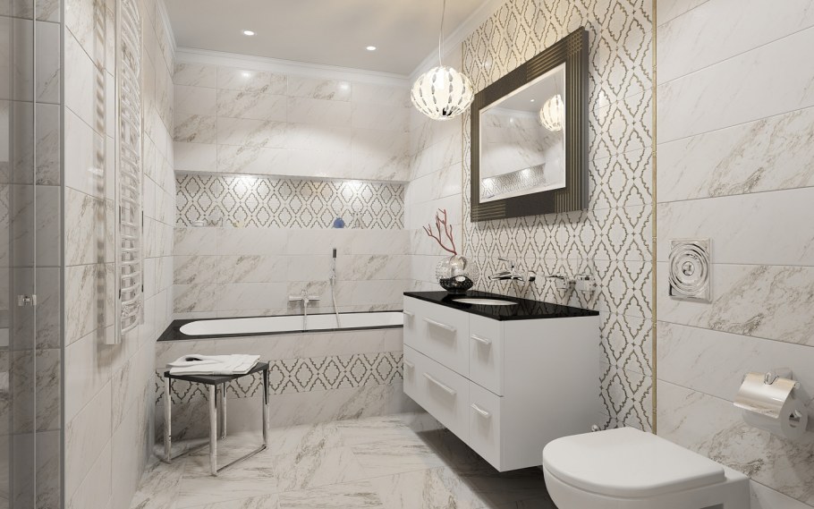 Плитка eletto Calacatta 700*242 Light struttura