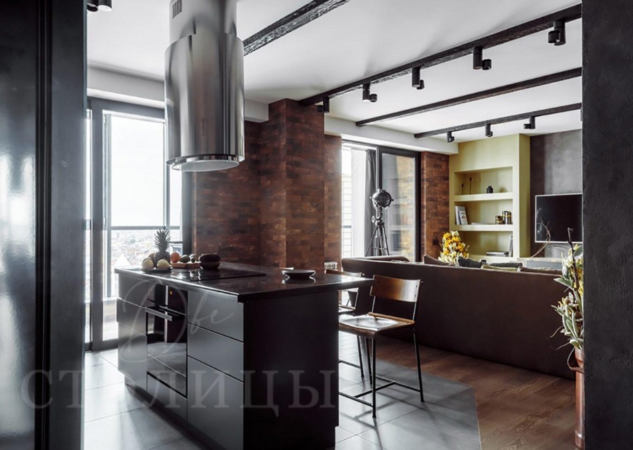 Реализованный проект квартиры в стиле лофт