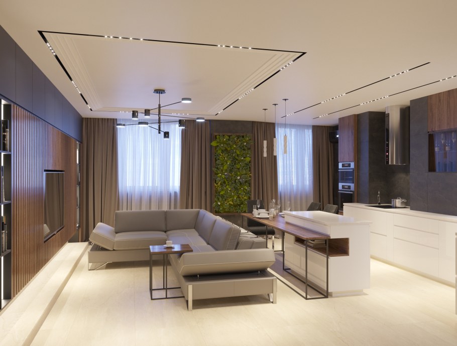 Гостиная визуализация