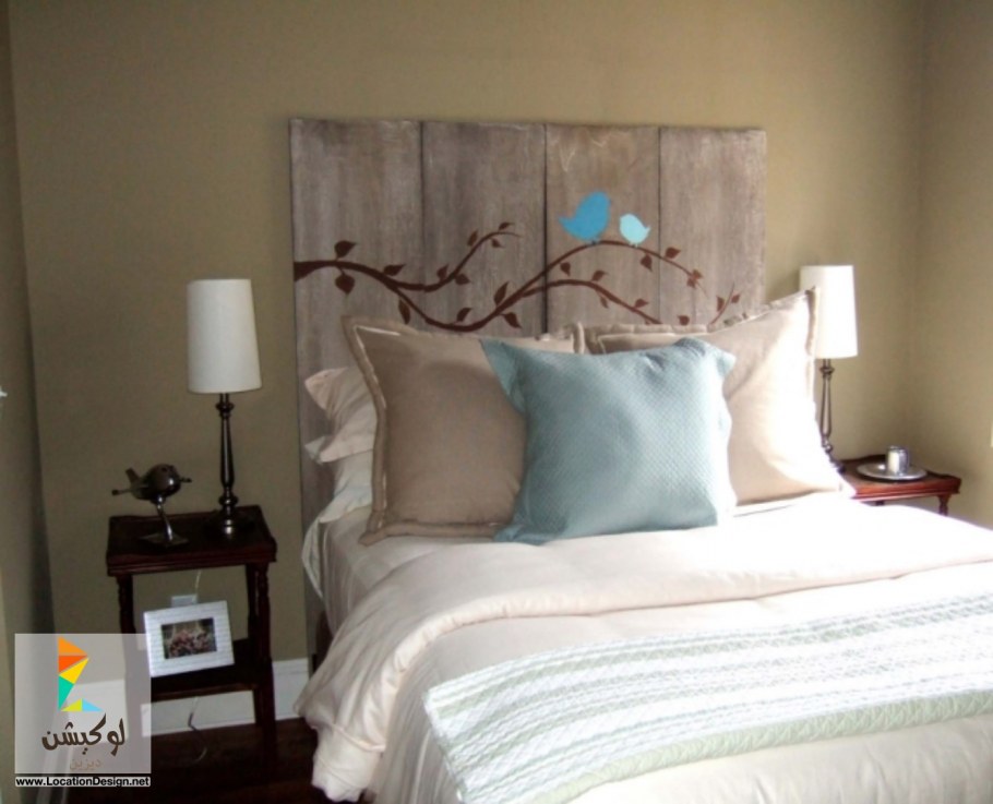 Украшение стен в спальне