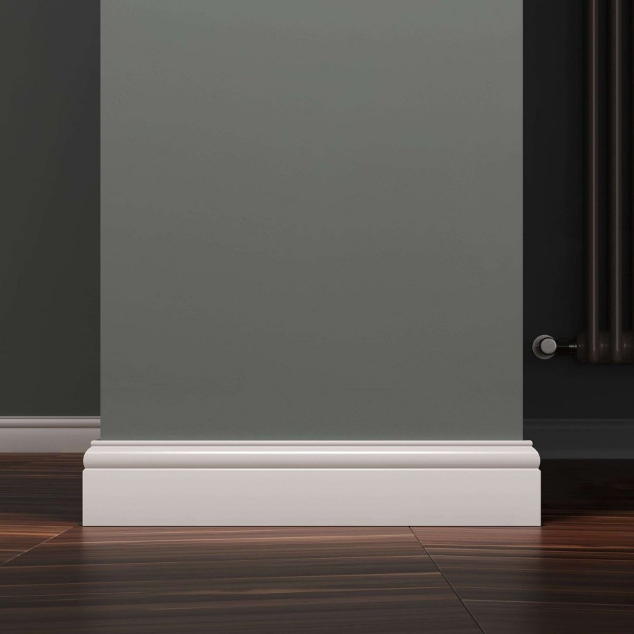 Hannahholz плинтус белый МДФ