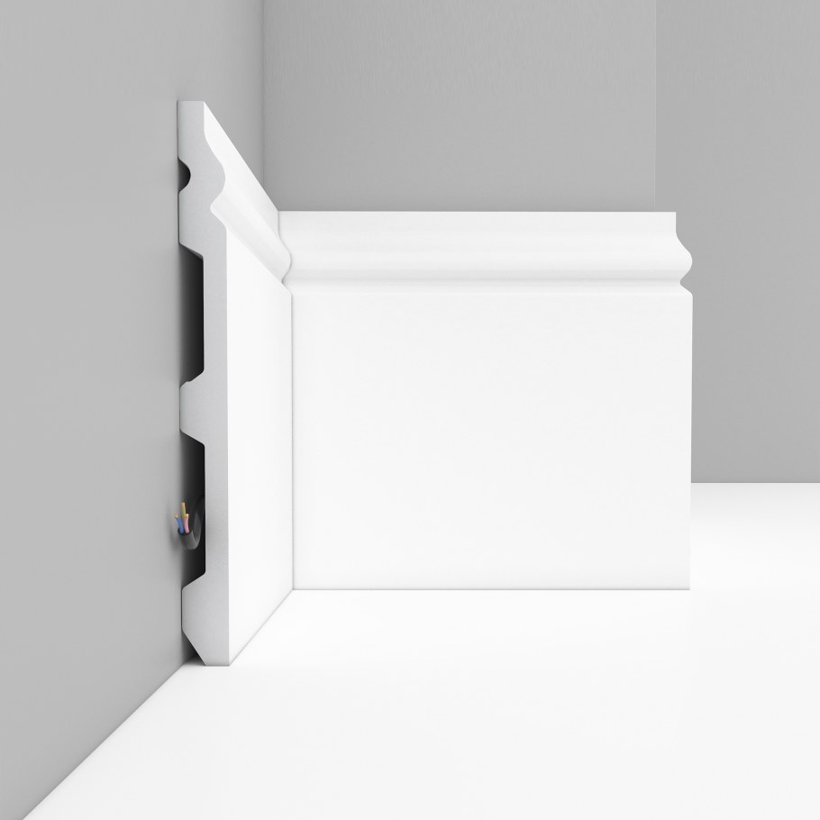 Черный плинтус в интерьере