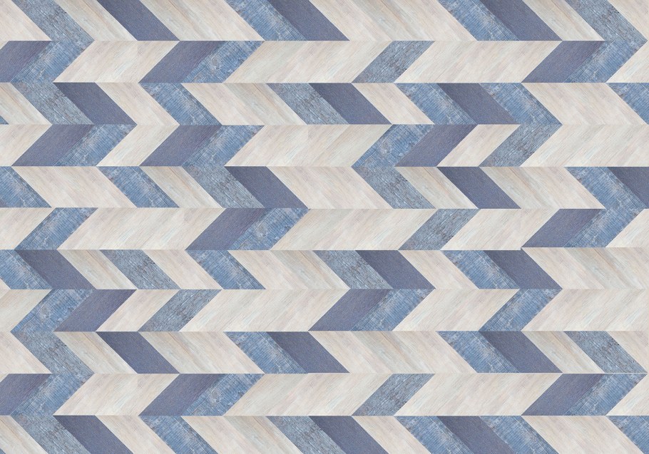 Пробковый пол Corkstyle Chevron Blue