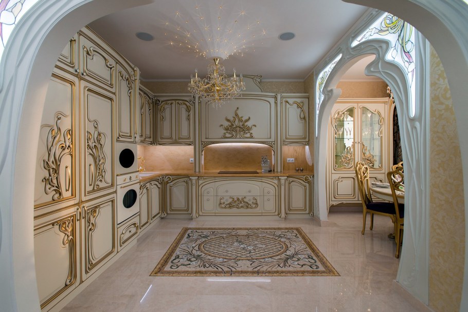 Кухня в стиле ар нуво