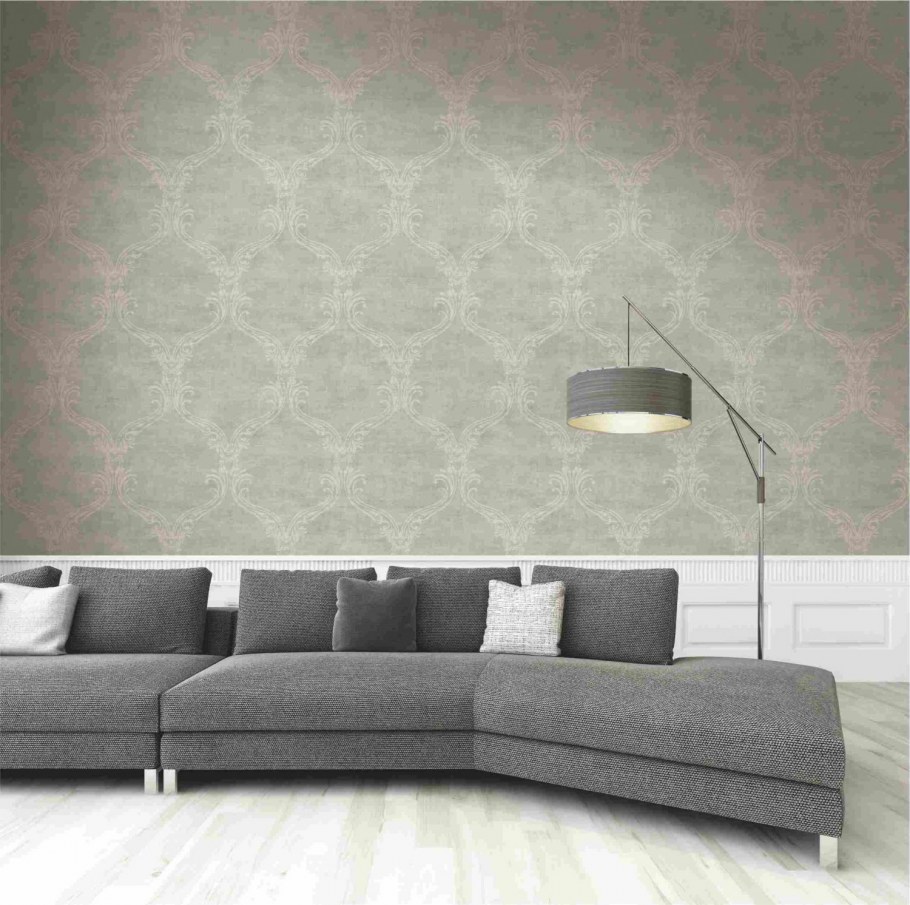 Серые обои в интерьере