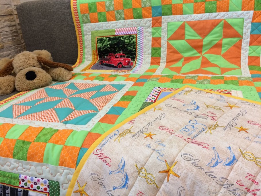 Лоскутное одеяло для мальчика