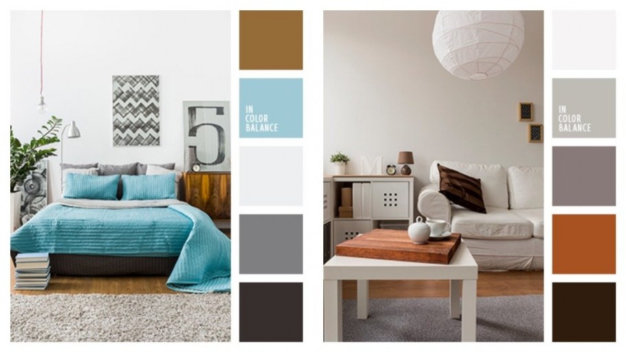 Оранжевый в интерьере сочетания