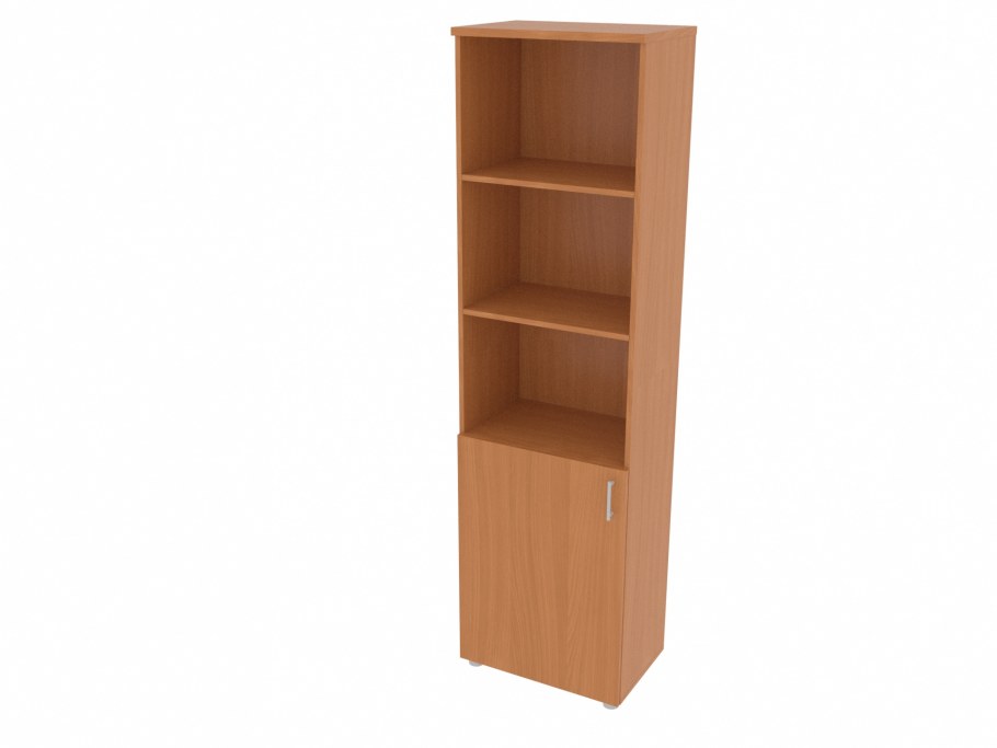 Шкаф пенал цвет Оксфорд вишня 1500мм