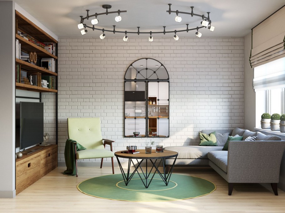 Легкий лофт в интерьере