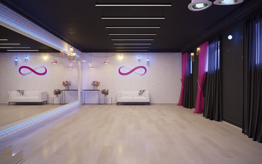 Интерьер зала для танцев