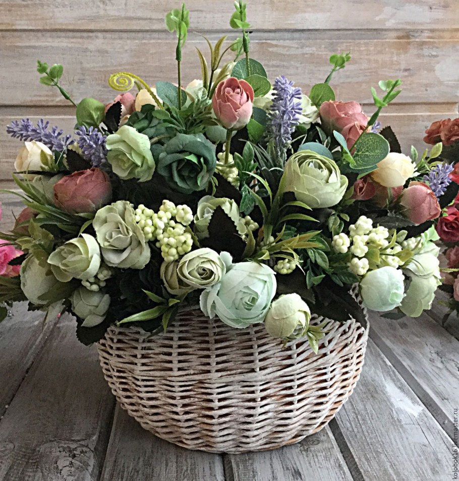 Искусственные цветы для декора