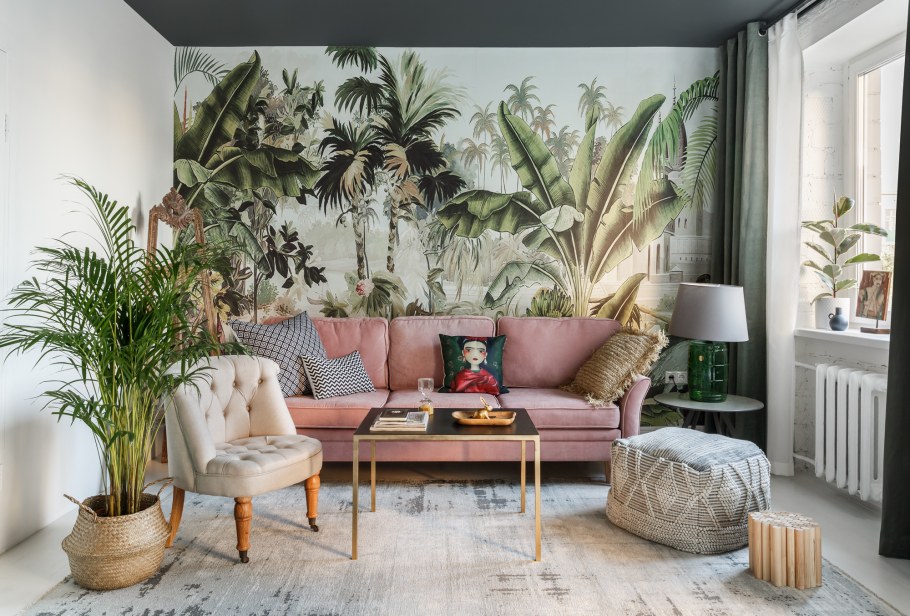 Комната в стиле бунгало