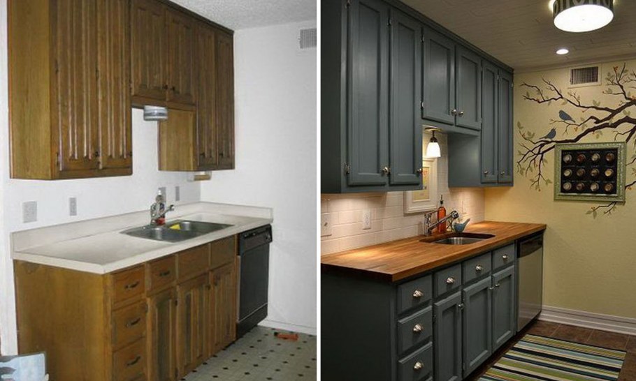 Покраска старой кухни
