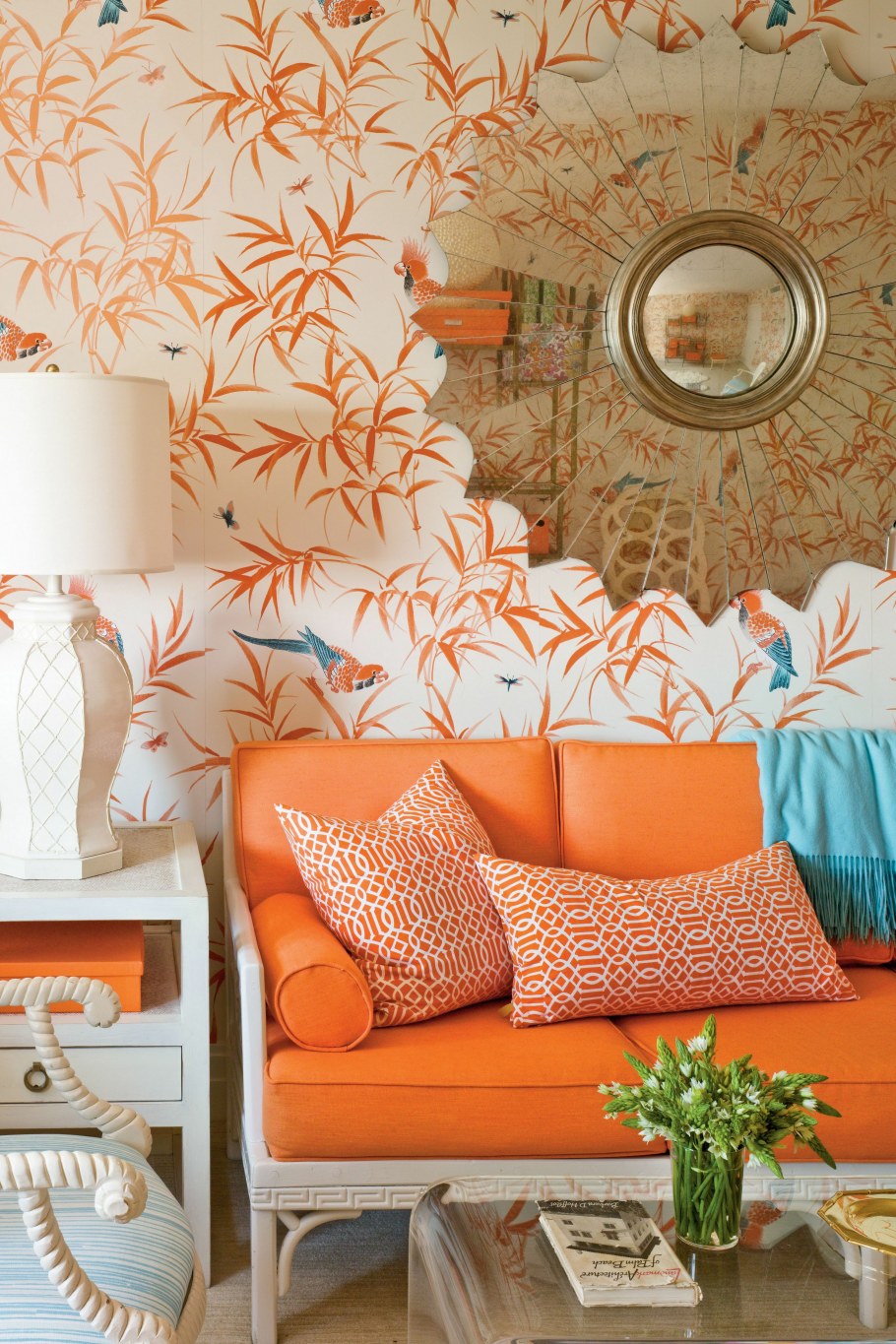 Интерьер в оранжевых тонах