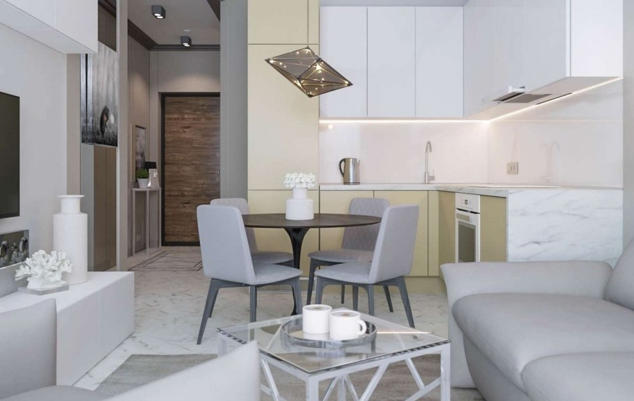 Кухня-гостиная 45 кв.м