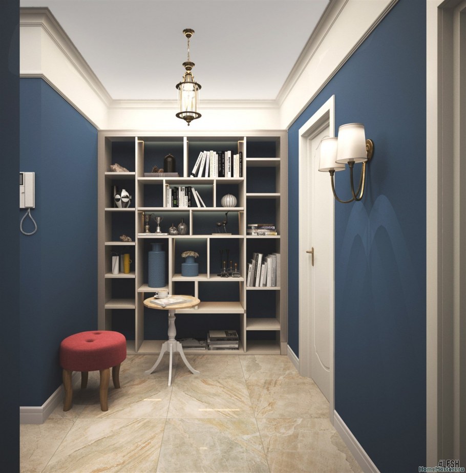 Книжный шкаф в стиле Сканди