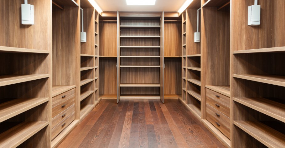 Интерьер гардеробной