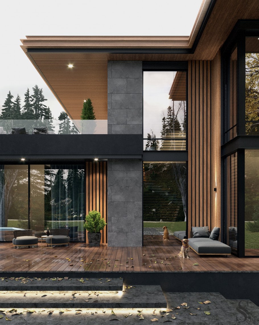 Стиль Райта Modern House