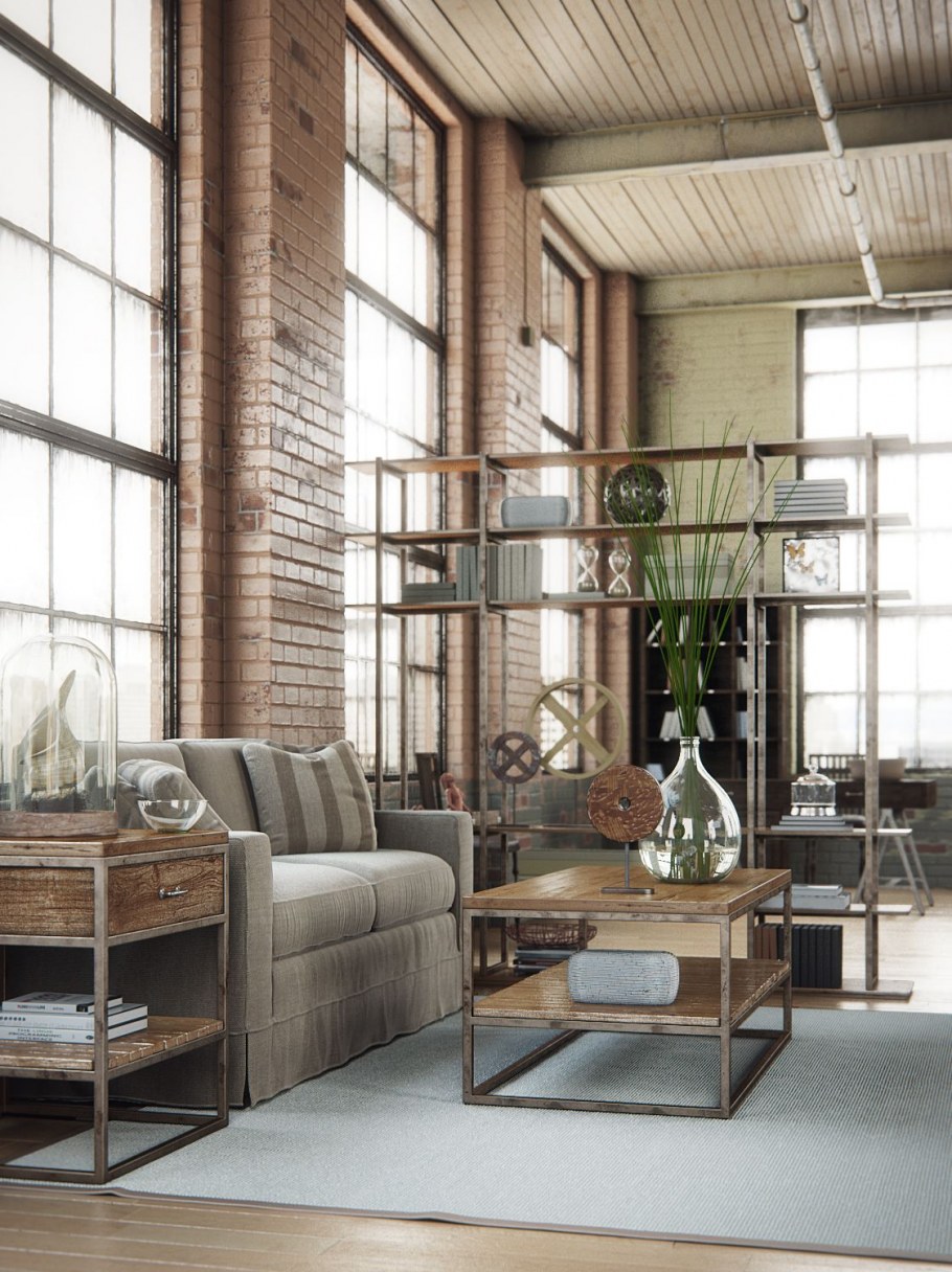 Loft в интерьере Индастриал