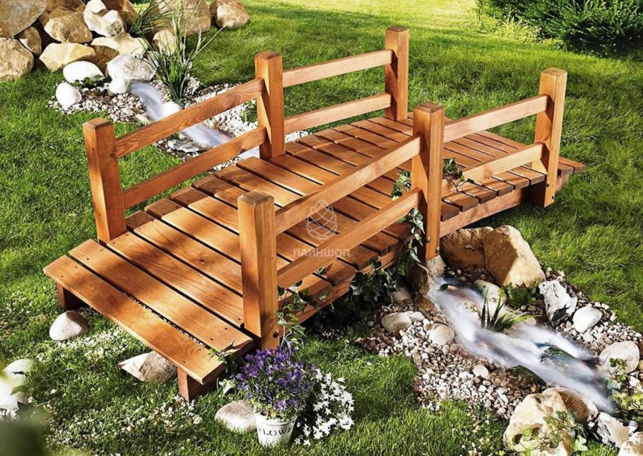 Мостик декоративный для дачи