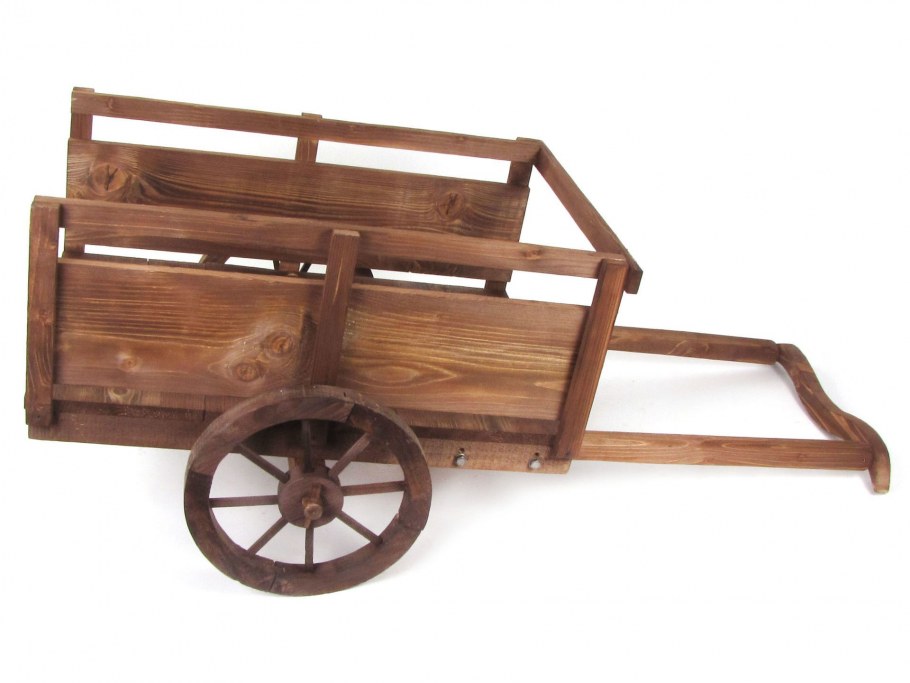 Телега деревянная декоративная