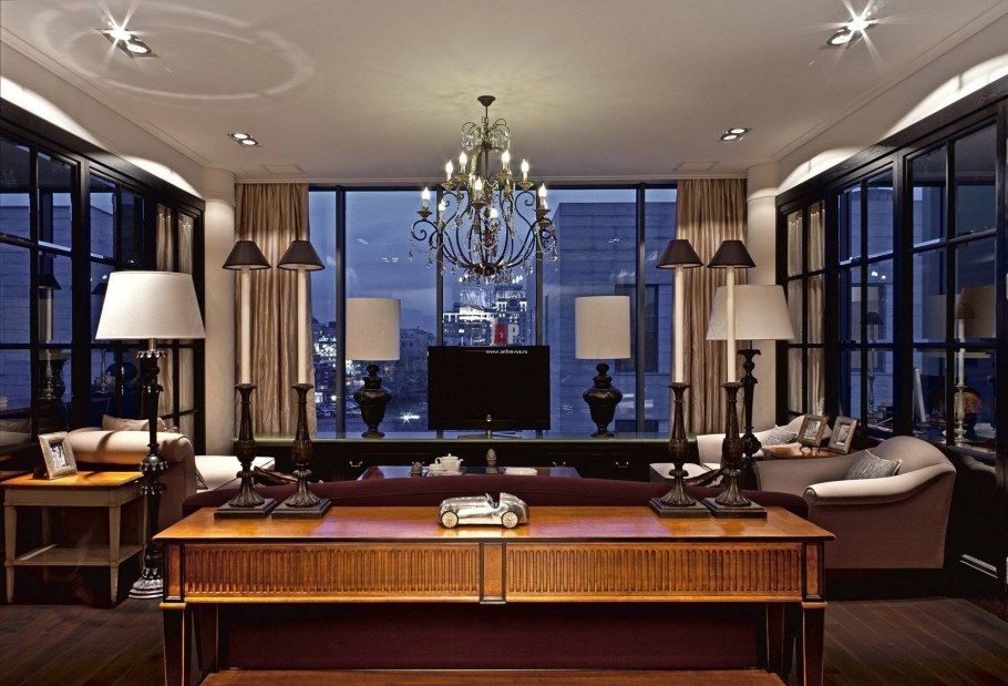 Кабинет с панорамными окнами