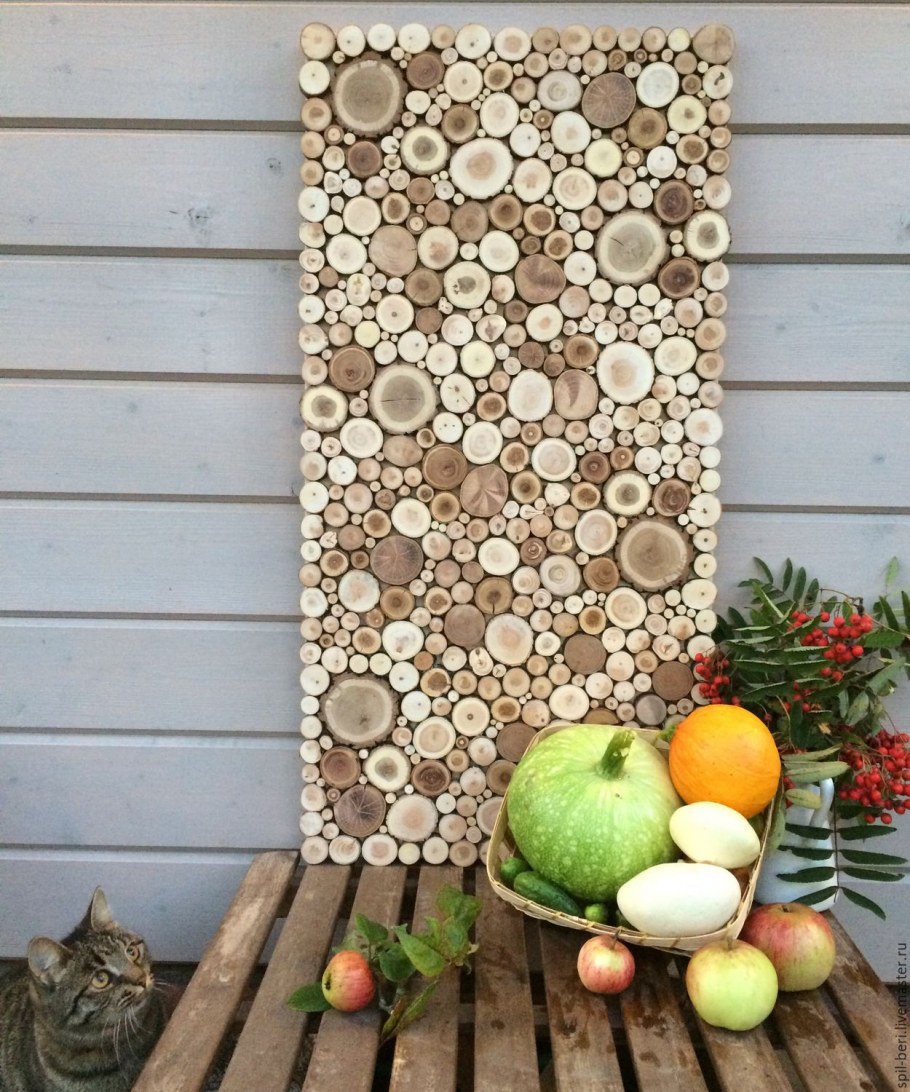 Деревянное панно на стену