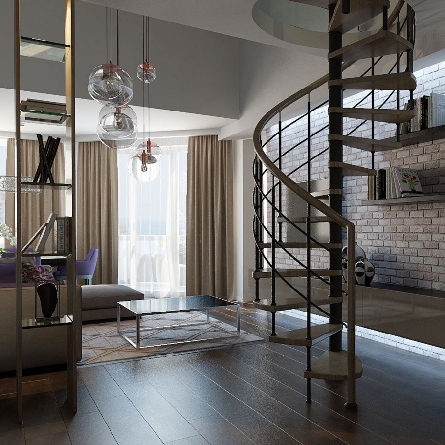 Двухуровневая квартира студия 30 кв2 Петров