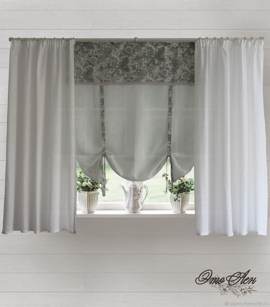 Римская штора и тюль