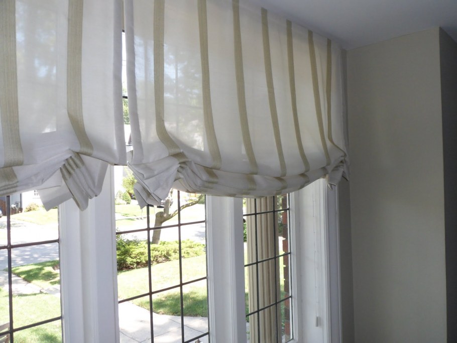 Римские шторы с напуском