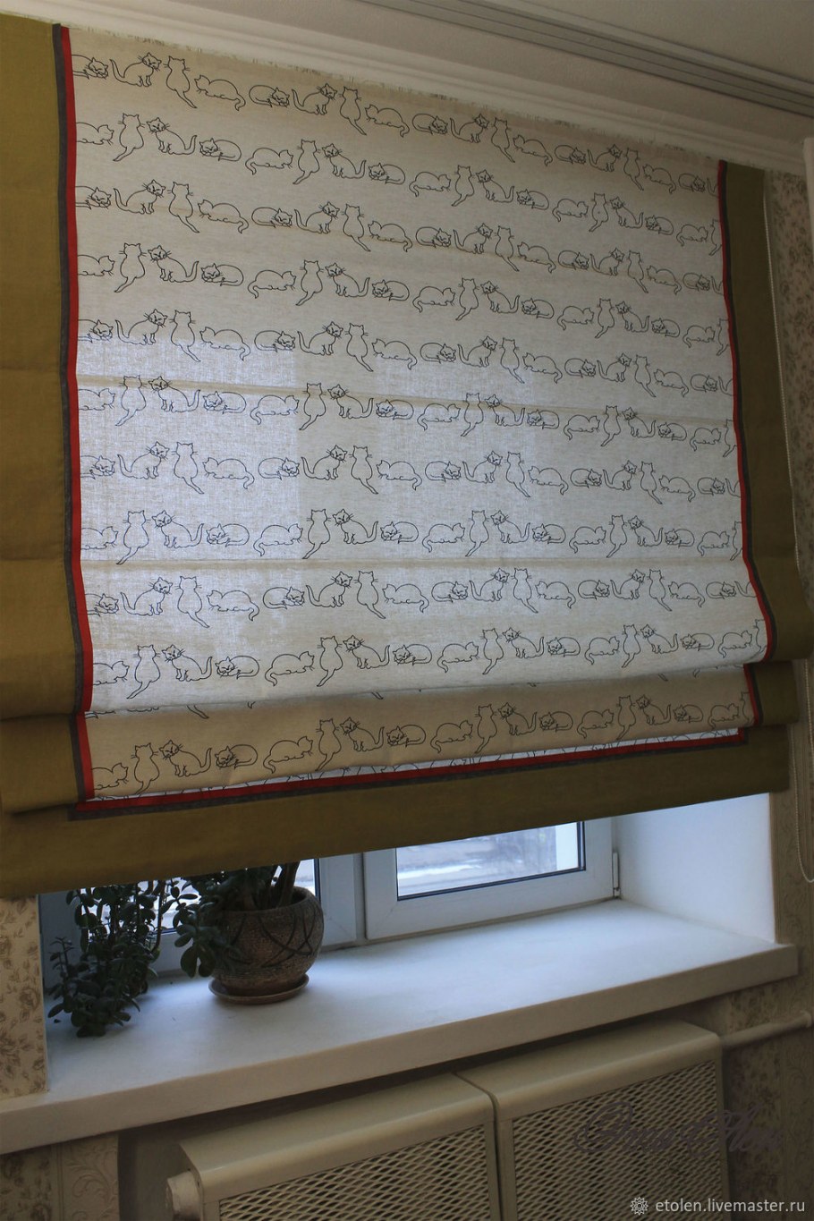 Римские шторы закрытые