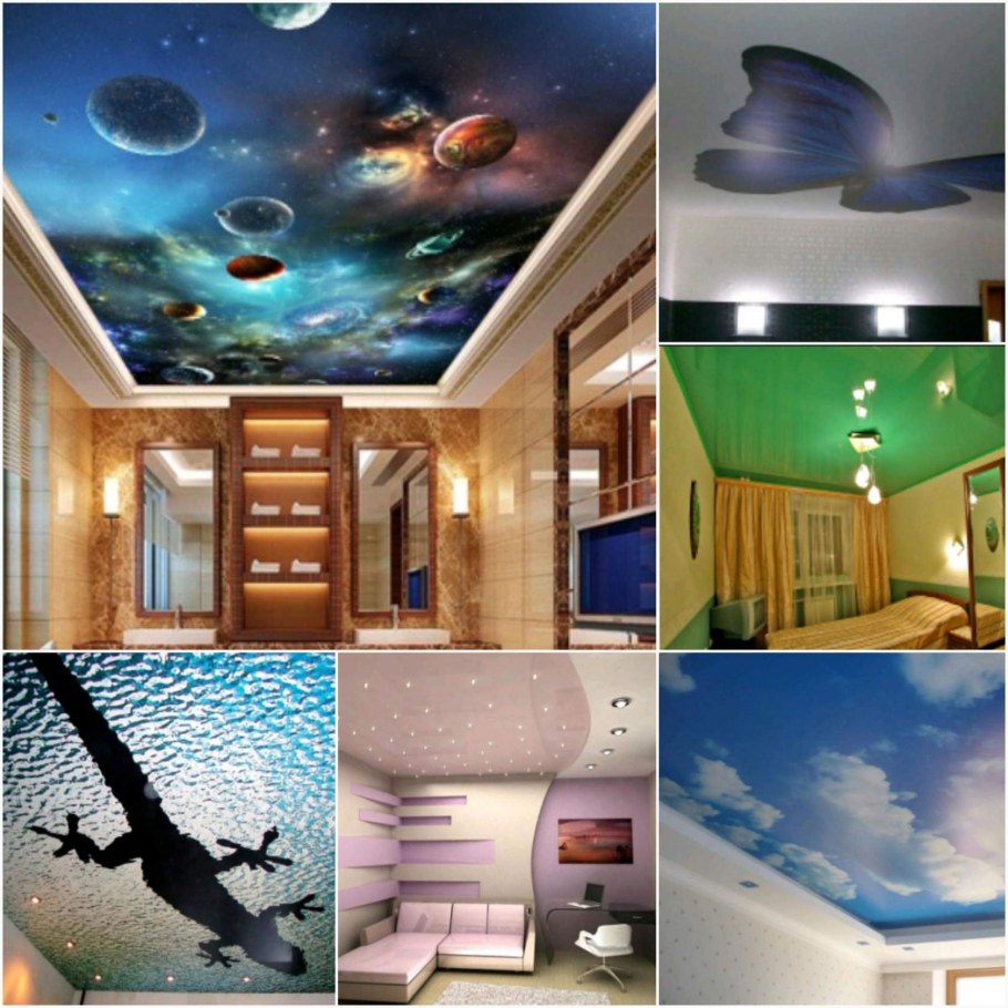 Натяжные потолки разновидности