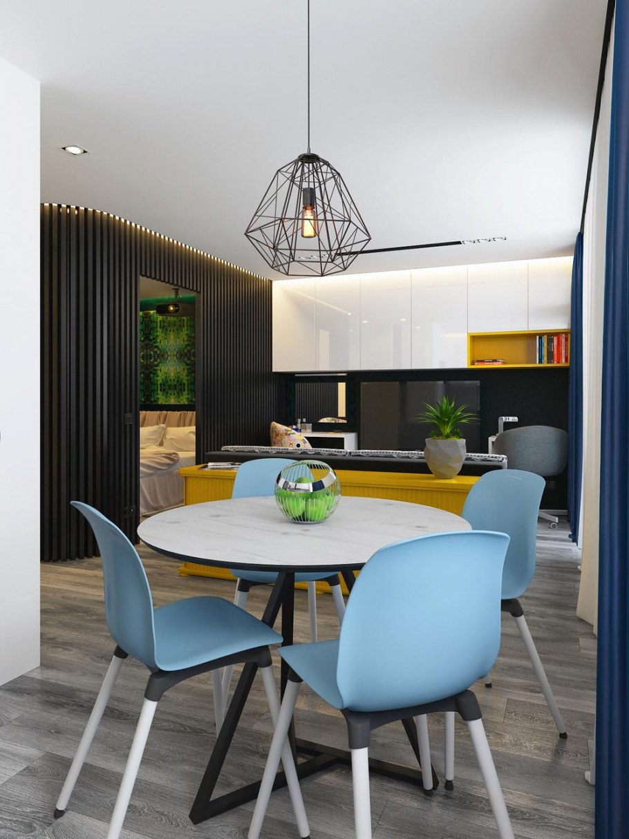 Яркие акценты в интерьере кухни