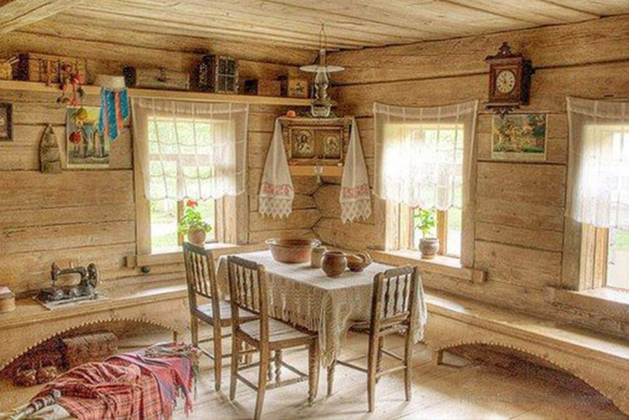 Изба пятистенка интерьер