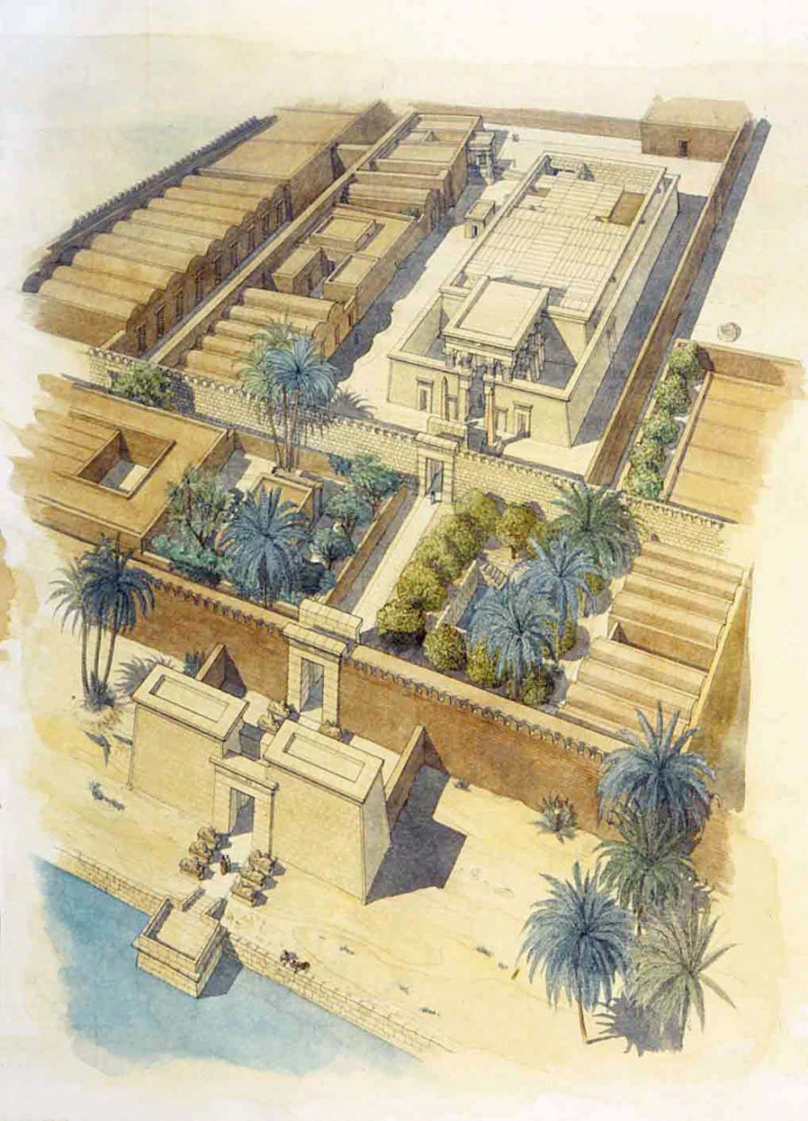 Дворец вельможи в древнем Египте