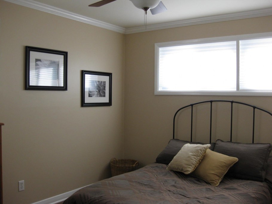 Светло кофейные стены в интерьере