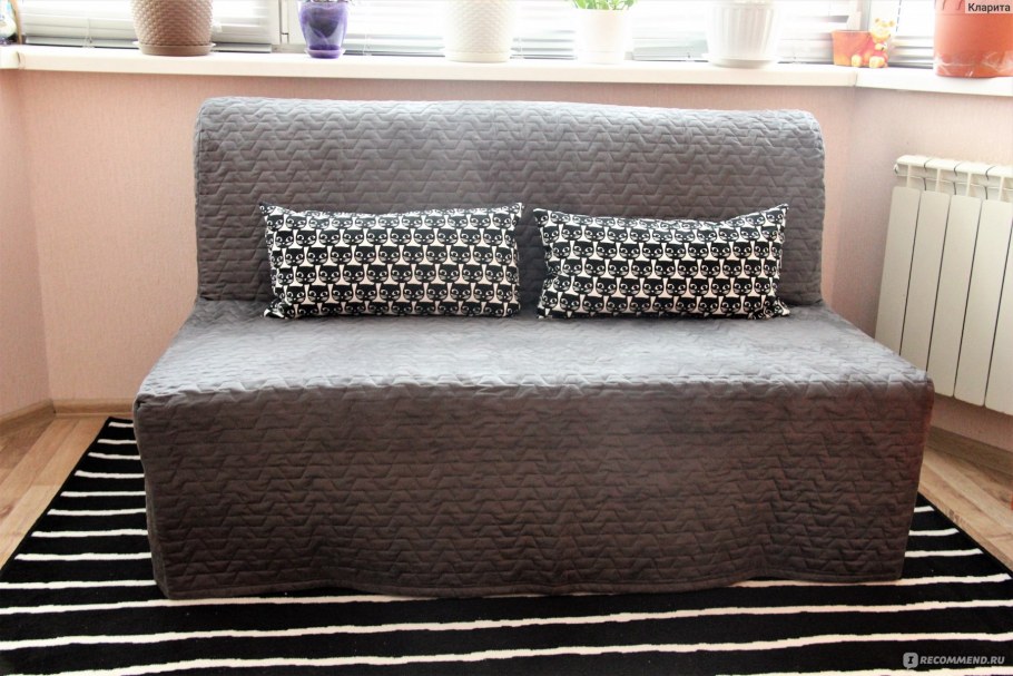 Диван ЛИКСЕЛЕ бежевый в интерьере