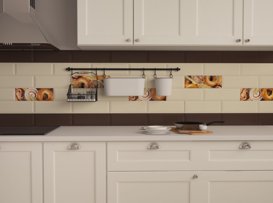 Плитка настенная Beveled Tile Vanilla 10х30