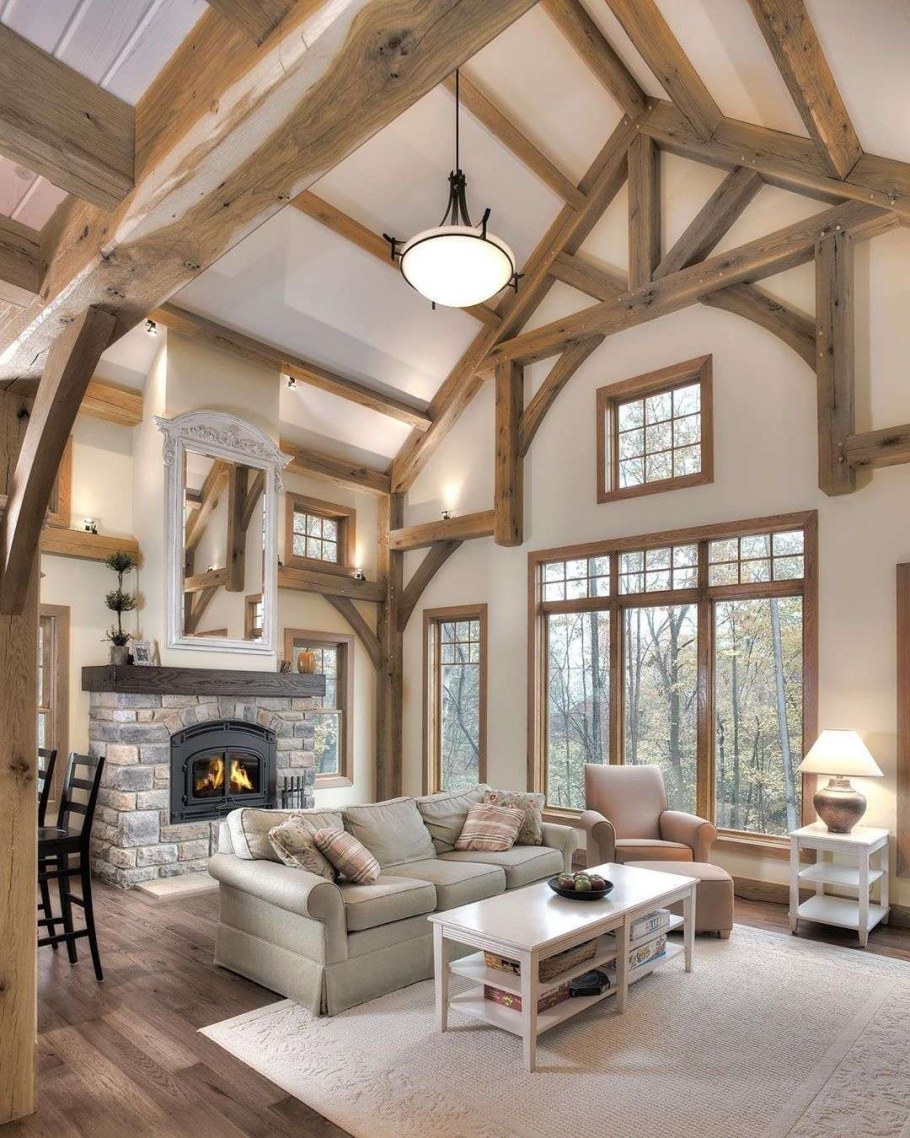 Интерьер фахверк Шале