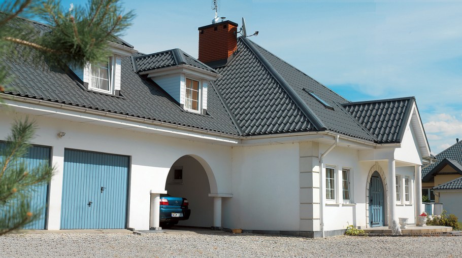 Металлочерепица Ruukki Elite серый цвет