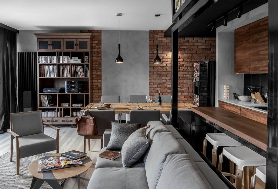 Стиль Loft в интерьере квартиры