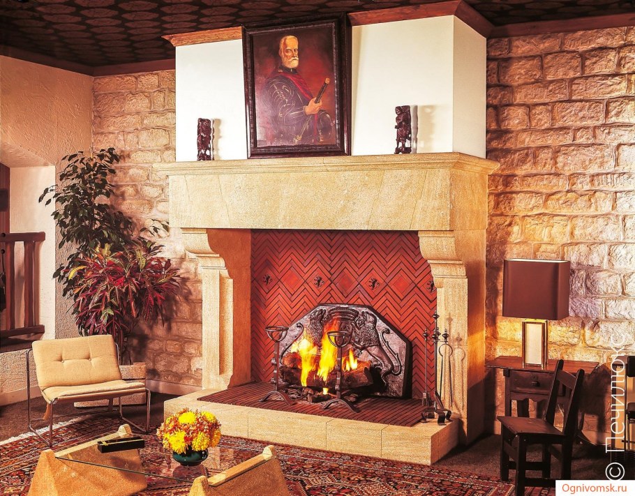 Камины дровяные Ричард