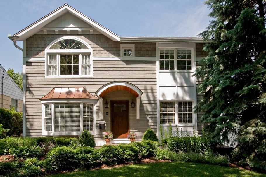Американский дом с эркером