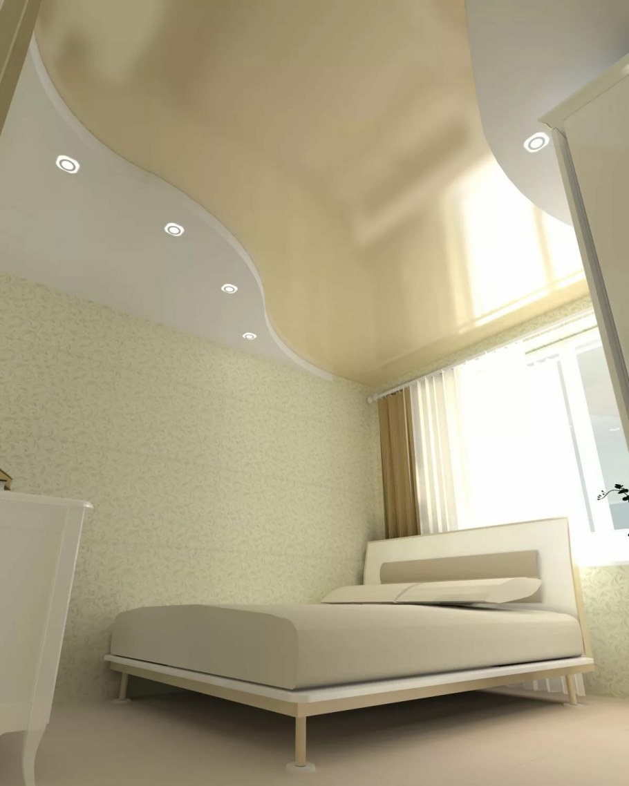 Гипсокартонные потолки для спальни
