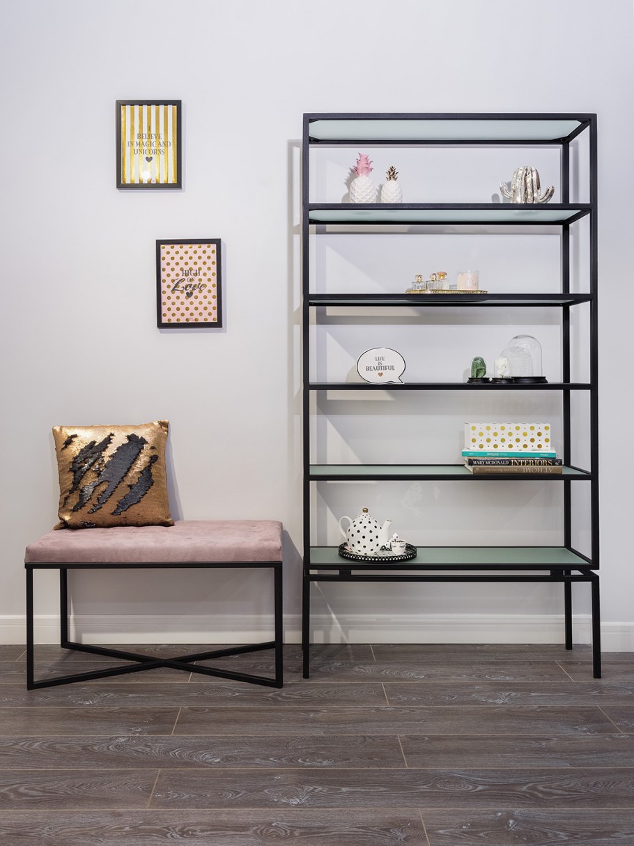 Стеллаж металлический интерьерный