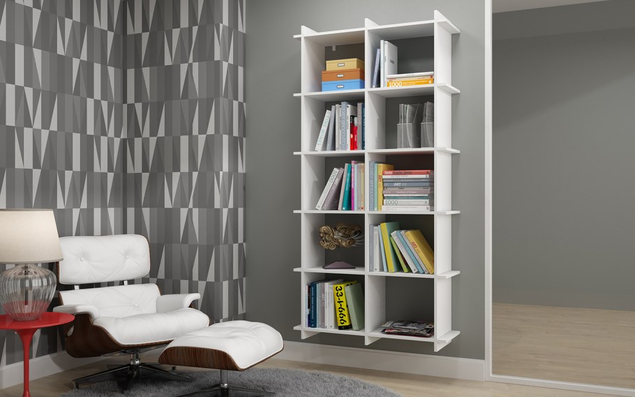 Полка-стеллаж Manhattan Comfort Petrolina White белый