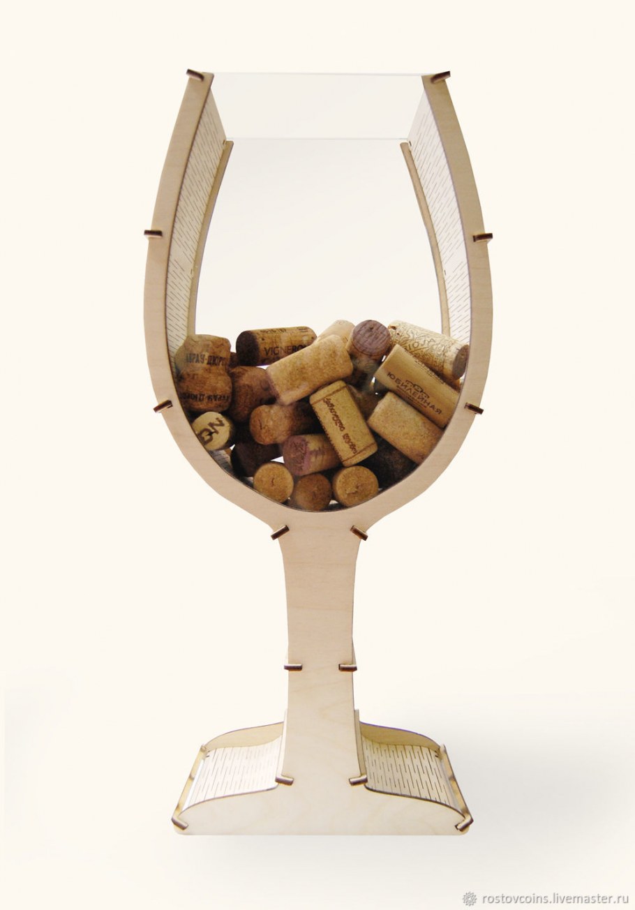 Копилка для винных пробок в интерьере